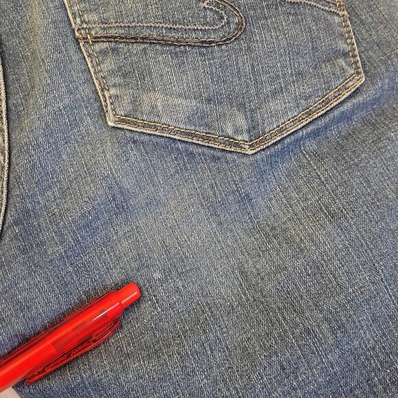 Silver Jeans Co. Women’s Distressed Skinny Jeans Size W30 Blue Denim Everyday - Picture 9 of 9